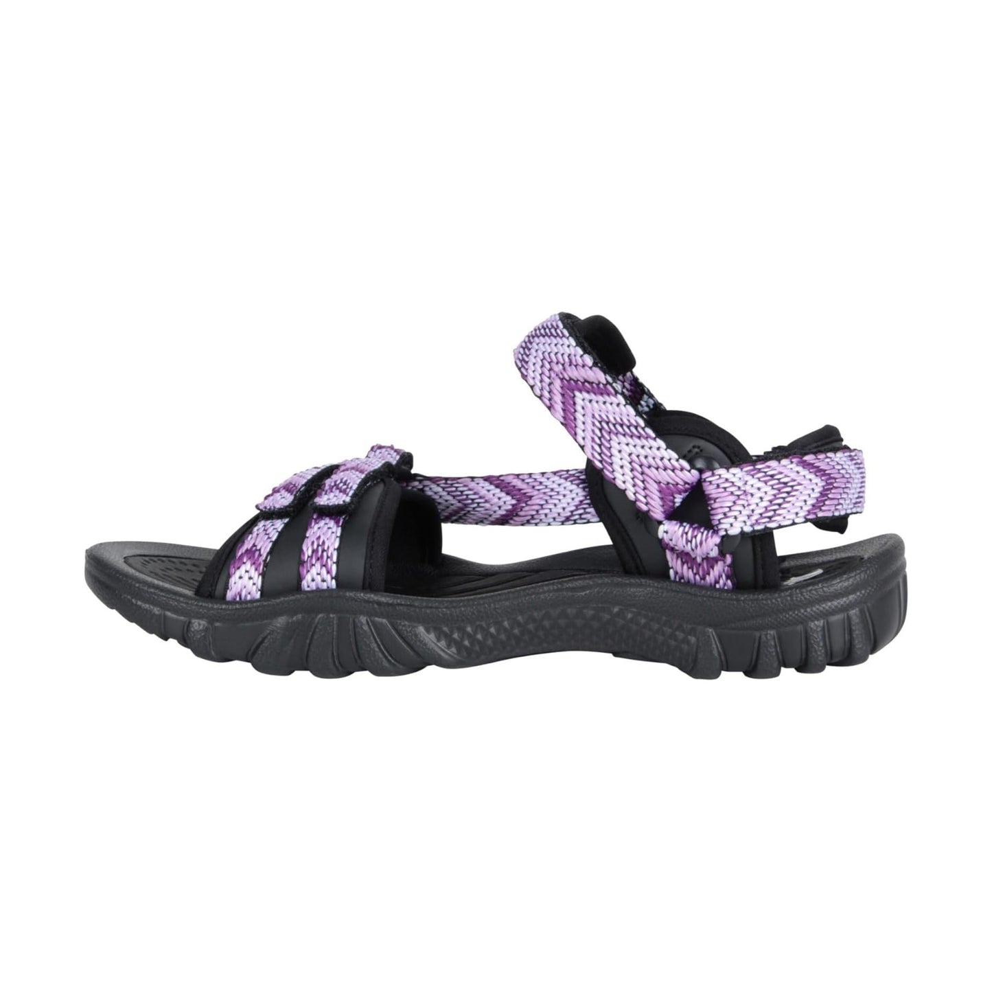 Purple - Pack Shot - Mountain Warehouse Womens-Ladies Cyprus Chevron Sandals