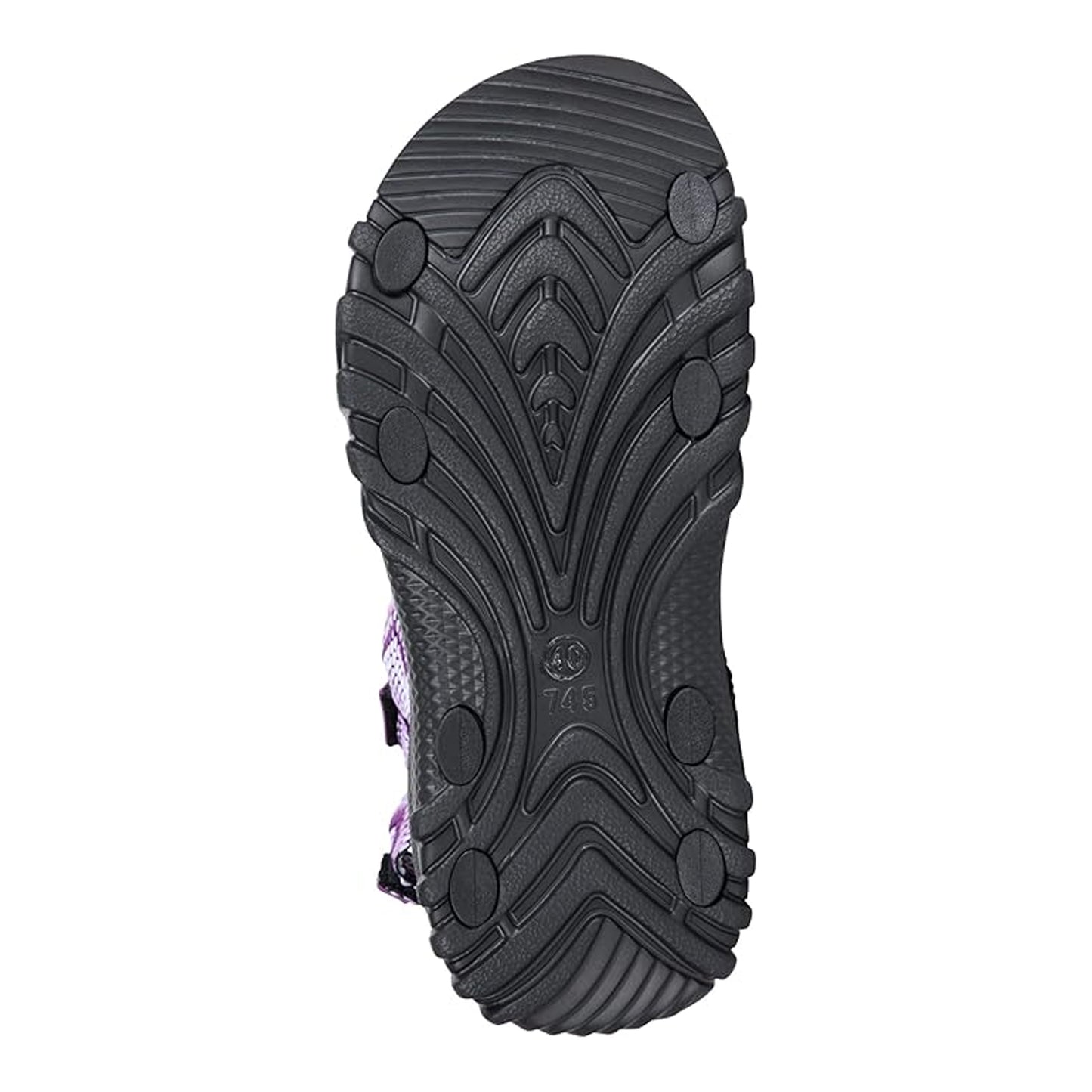Purple - Close up - Mountain Warehouse Womens-Ladies Cyprus Chevron Sandals