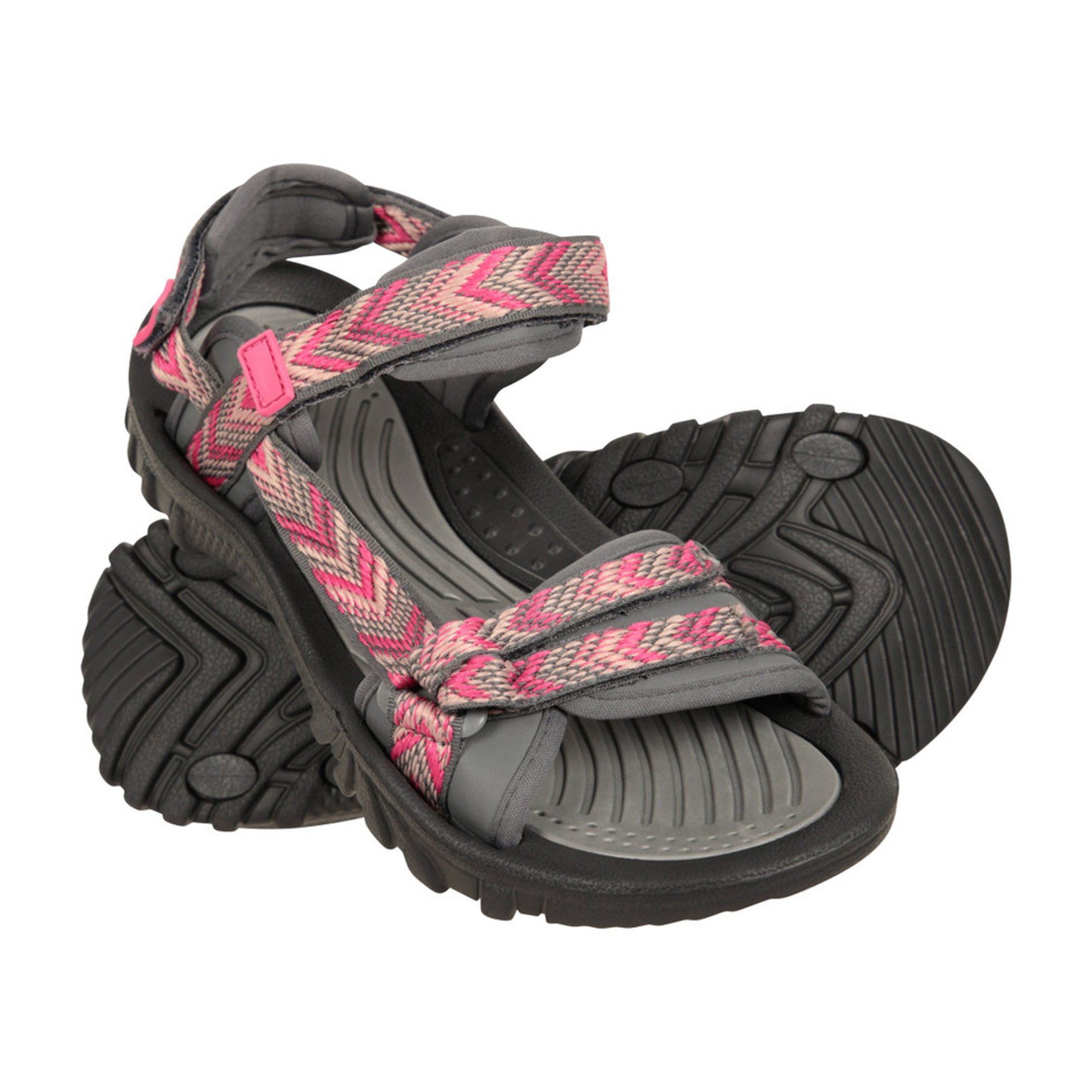 Dark Pink - Front - Mountain Warehouse Womens-Ladies Cyprus Chevron Sandals