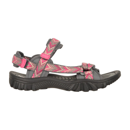 Dark Pink - Side - Mountain Warehouse Womens-Ladies Cyprus Chevron Sandals