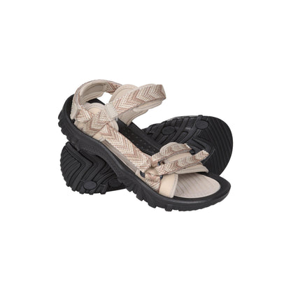 Taupe - Front - Mountain Warehouse Womens-Ladies Cyprus Chevron Sandals