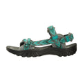 Blue - Pack Shot - Mountain Warehouse Womens-Ladies Cyprus Chevron Sandals