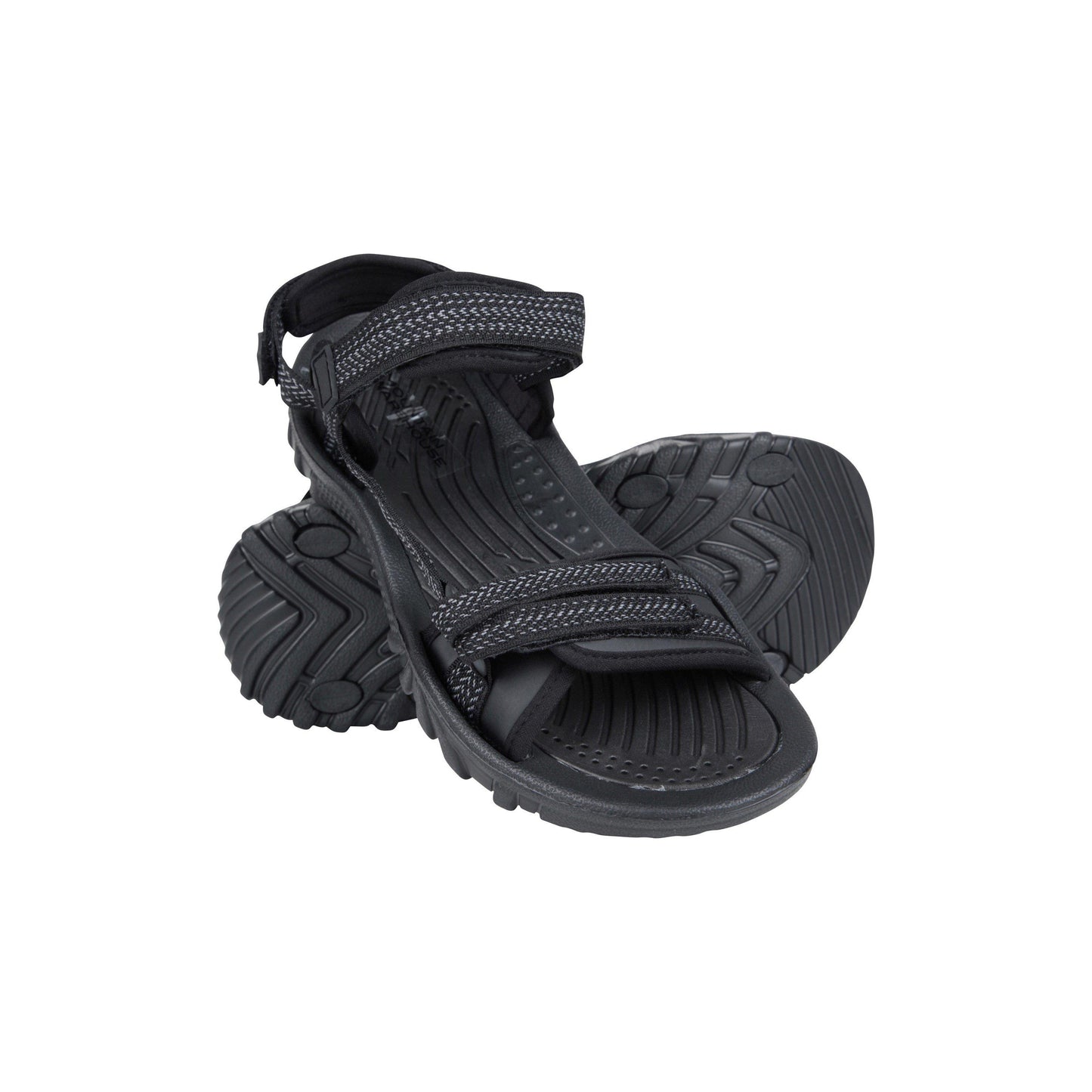 Black - Front - Mountain Warehouse Womens-Ladies Cyprus Chevron Sandals