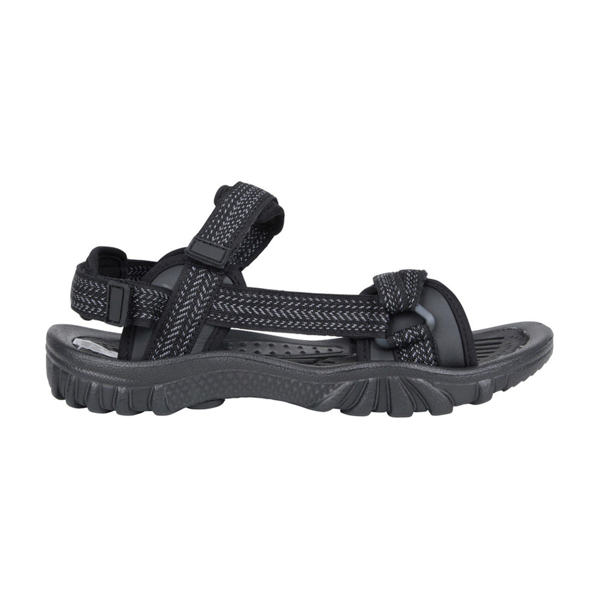 Black - Side - Mountain Warehouse Womens-Ladies Cyprus Chevron Sandals