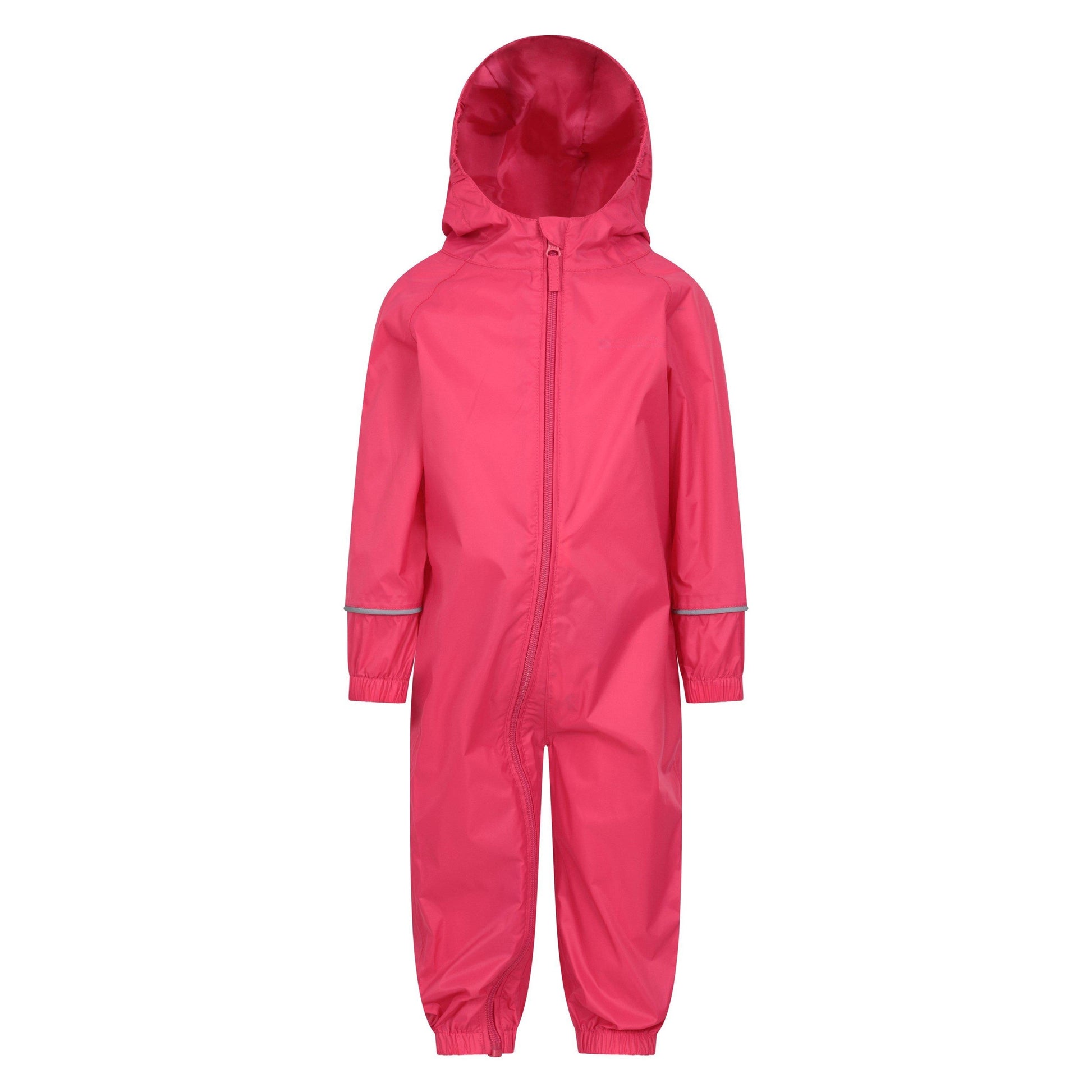 Pink - Front - Mountain Warehouse Childrens-Kids Puddle Waterproof Rain Suit