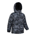Camo Green - Back - Mountain Warehouse Childrens-Kids Snow II Printed Water Resistant Padded Jacket