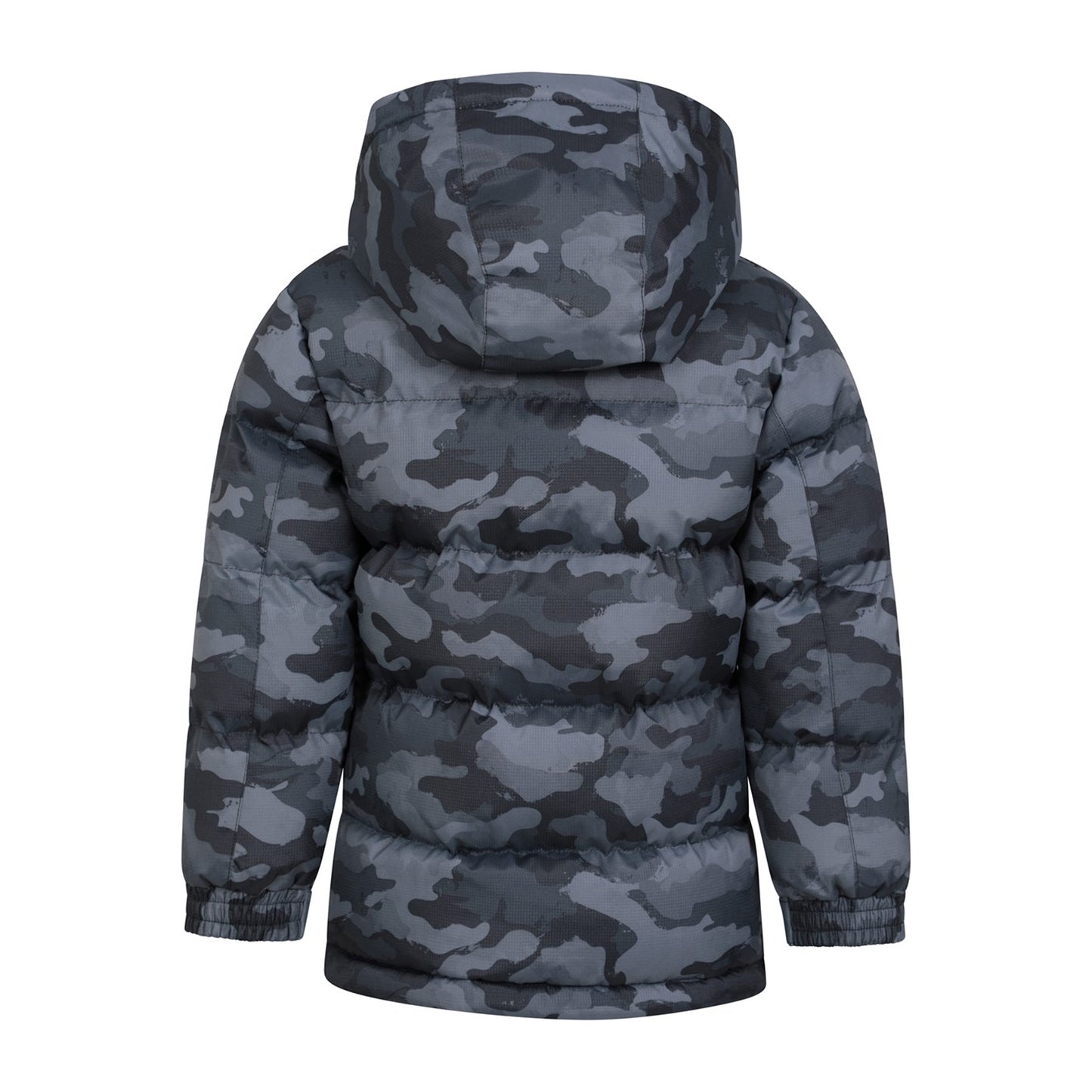 Camo Green - Side - Mountain Warehouse Childrens-Kids Snow II Printed Water Resistant Padded Jacket