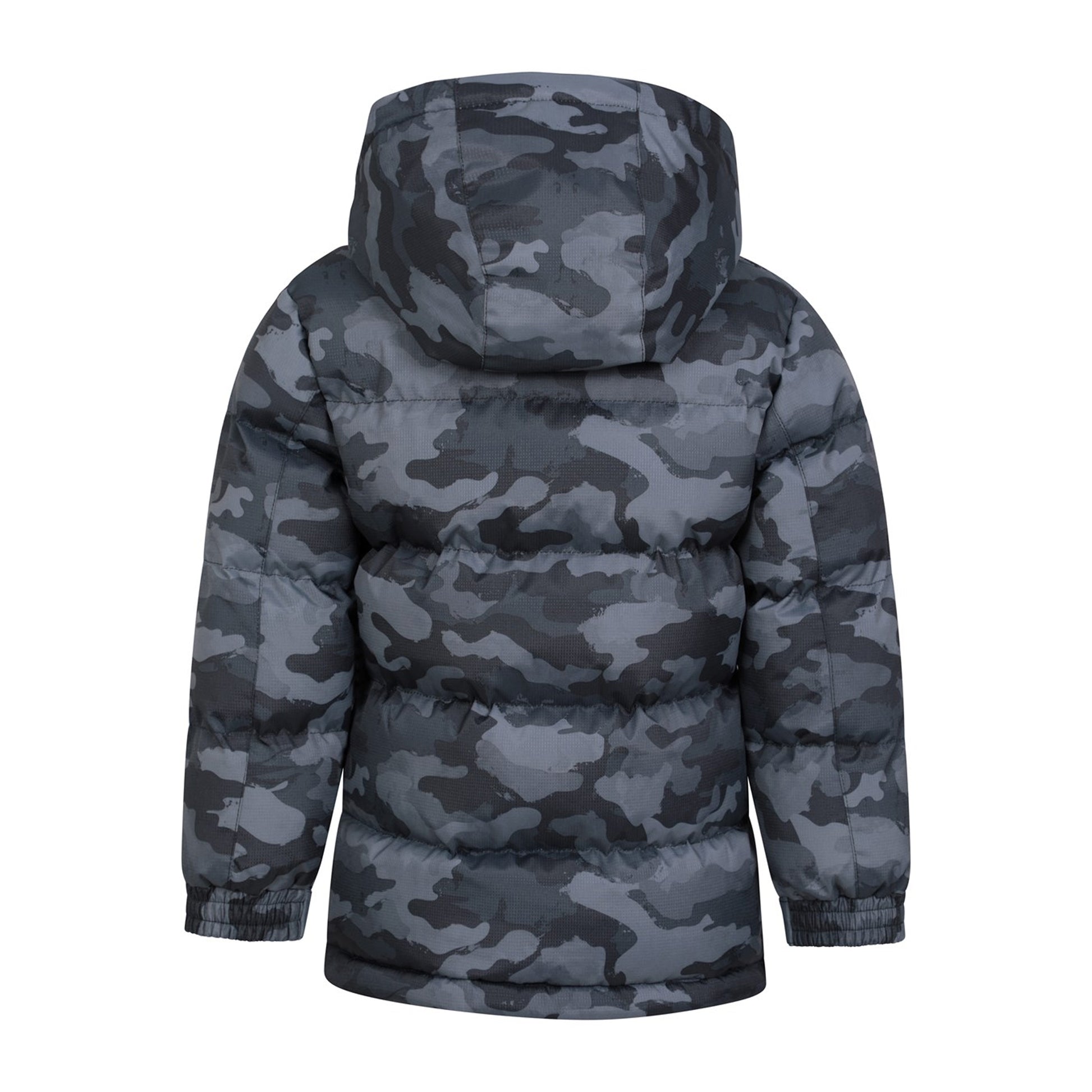 Camo Green - Side - Mountain Warehouse Childrens-Kids Snow II Printed Water Resistant Padded Jacket