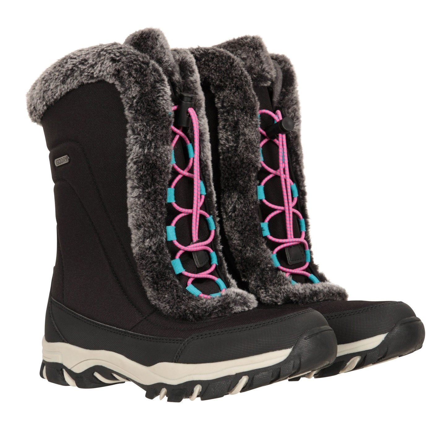 Pink - Back - Mountain Warehouse Childrens-Kids Ohio Snow Boots