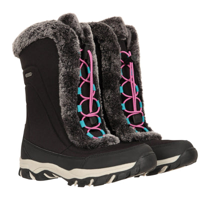 Pink - Back - Mountain Warehouse Childrens-Kids Ohio Snow Boots