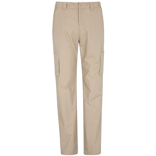 Dark Beige - Front - Mountain Warehouse Mens Trek II Cargo Trousers
