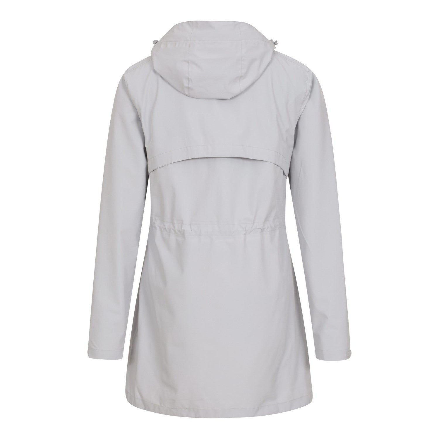Light Grey - Back - Mountain Warehouse Womens-Ladies Solstice 2.5 Layer Long Waterproof Jacket