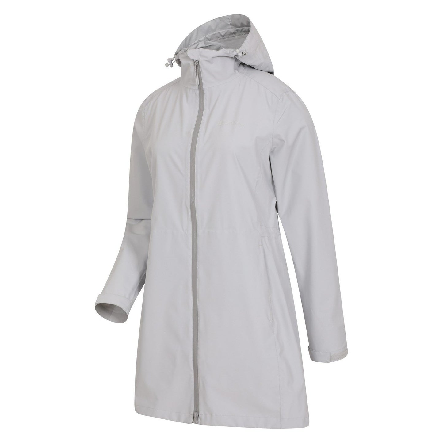 Light Grey - Lifestyle - Mountain Warehouse Womens-Ladies Solstice 2.5 Layer Long Waterproof Jacket