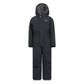 Black - Front - Mountain Warehouse Childrens-Kids Cloud All In One Waterproof Snowsuit