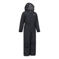 Black - Back - Mountain Warehouse Childrens-Kids Cloud All In One Waterproof Snowsuit