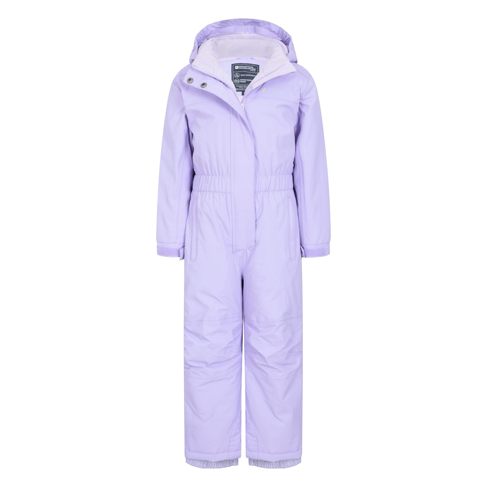 Black - Front - Mountain Warehouse Childrens-Kids Cloud All In One Waterproof Snowsuit