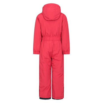 Active Red - Back - Mountain Warehouse Childrens-Kids Cloud All In One Waterproof Snowsuit