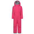 Pink - Front - Mountain Warehouse Childrens-Kids Cloud All In One Waterproof Snowsuit