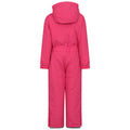 Pink - Back - Mountain Warehouse Childrens-Kids Cloud All In One Waterproof Snowsuit
