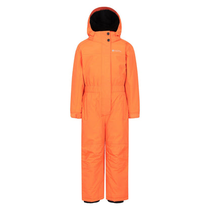 Bright Orange - Front - Mountain Warehouse Childrens-Kids Cloud All In One Waterproof Snowsuit