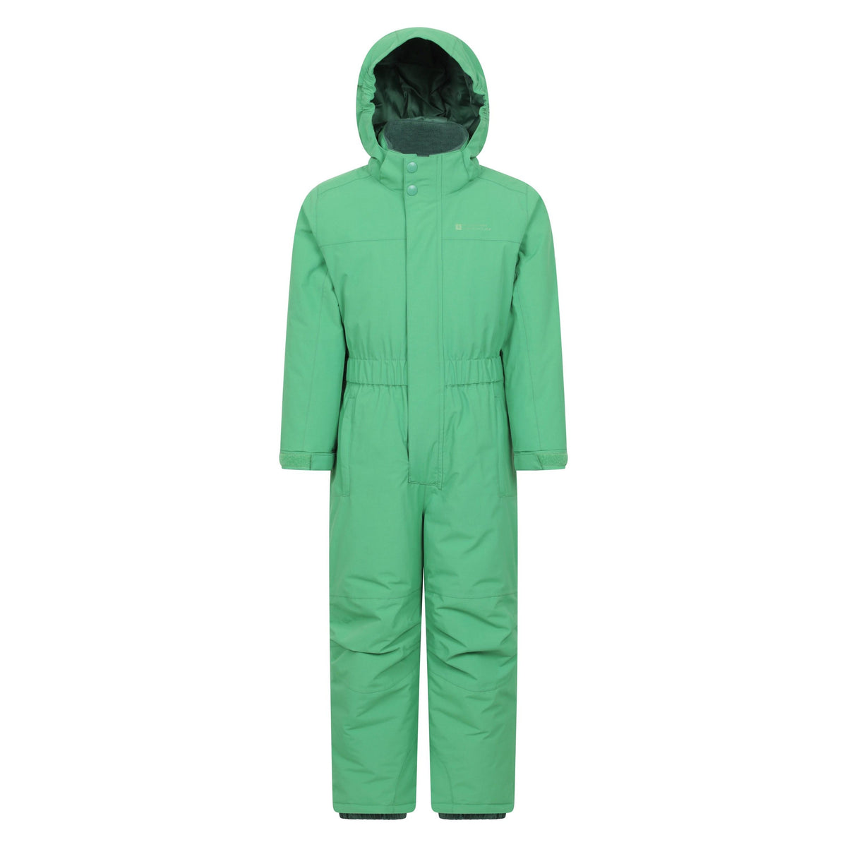 Green - Front - Mountain Warehouse Childrens-Kids Cloud All In One Waterproof Snowsuit