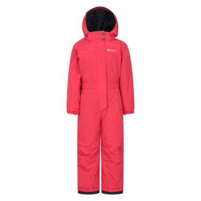 Active Red - Front - Mountain Warehouse Childrens-Kids Cloud All In One Waterproof Snowsuit