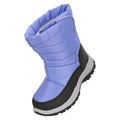 Light Purple - Front - Mountain Warehouse Childrens-Kids Caribou Adaptive Snow Boots