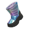 Iridescent - Front - Mountain Warehouse Childrens-Kids Caribou Adaptive Snow Boots