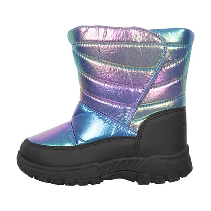 Iridescent - Side - Mountain Warehouse Childrens-Kids Caribou Adaptive Snow Boots