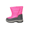 Bright Pink - Side - Mountain Warehouse Childrens-Kids Caribou Adaptive Snow Boots