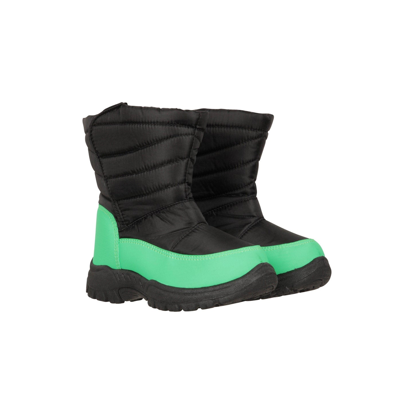 Bright Green - Front - Mountain Warehouse Childrens-Kids Caribou Adaptive Snow Boots