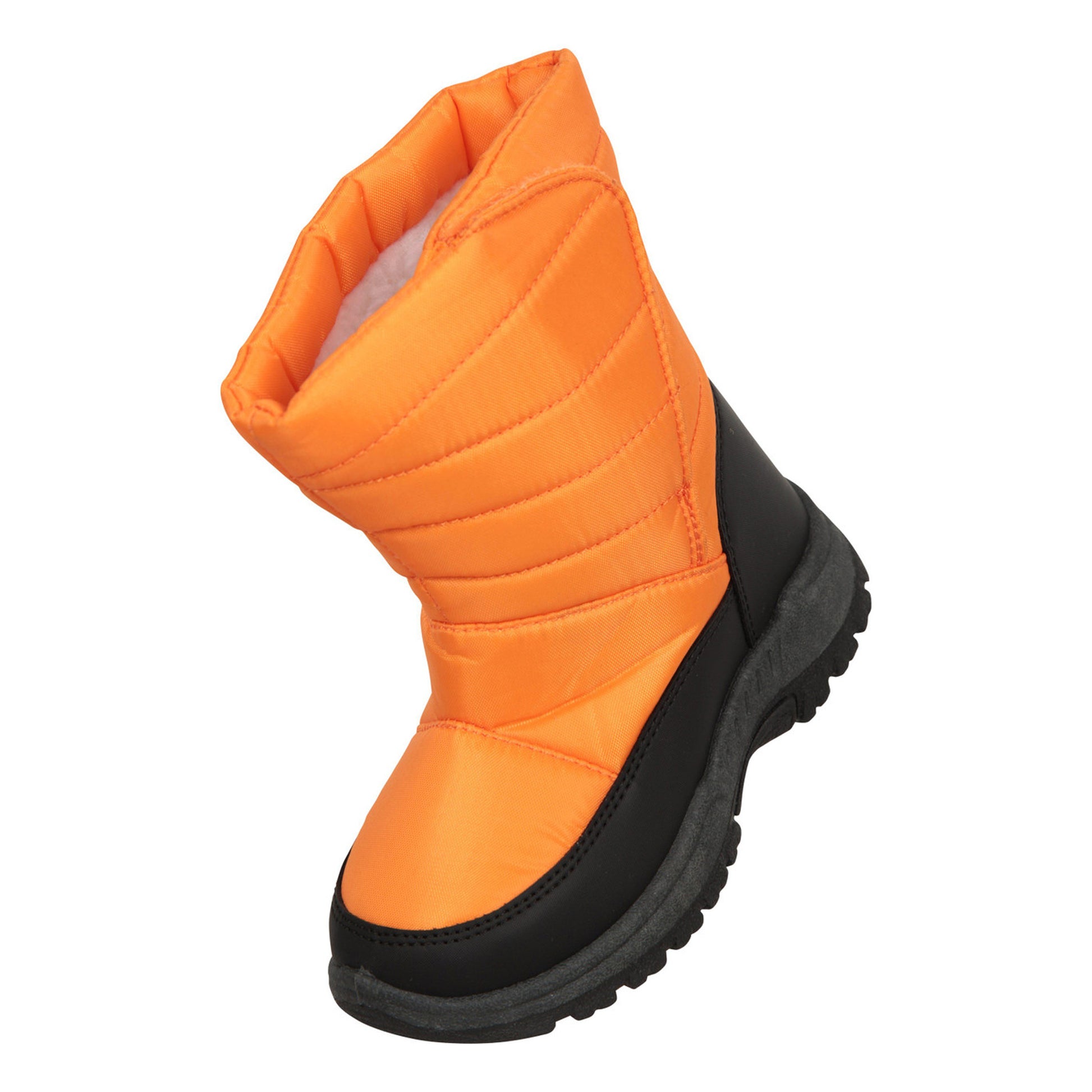 Orange - Close up - Mountain Warehouse Childrens-Kids Caribou Adaptive Snow Boots