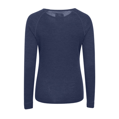 Navy - Back - Mountain Warehouse Womens-Ladies Merino II Thermal Top