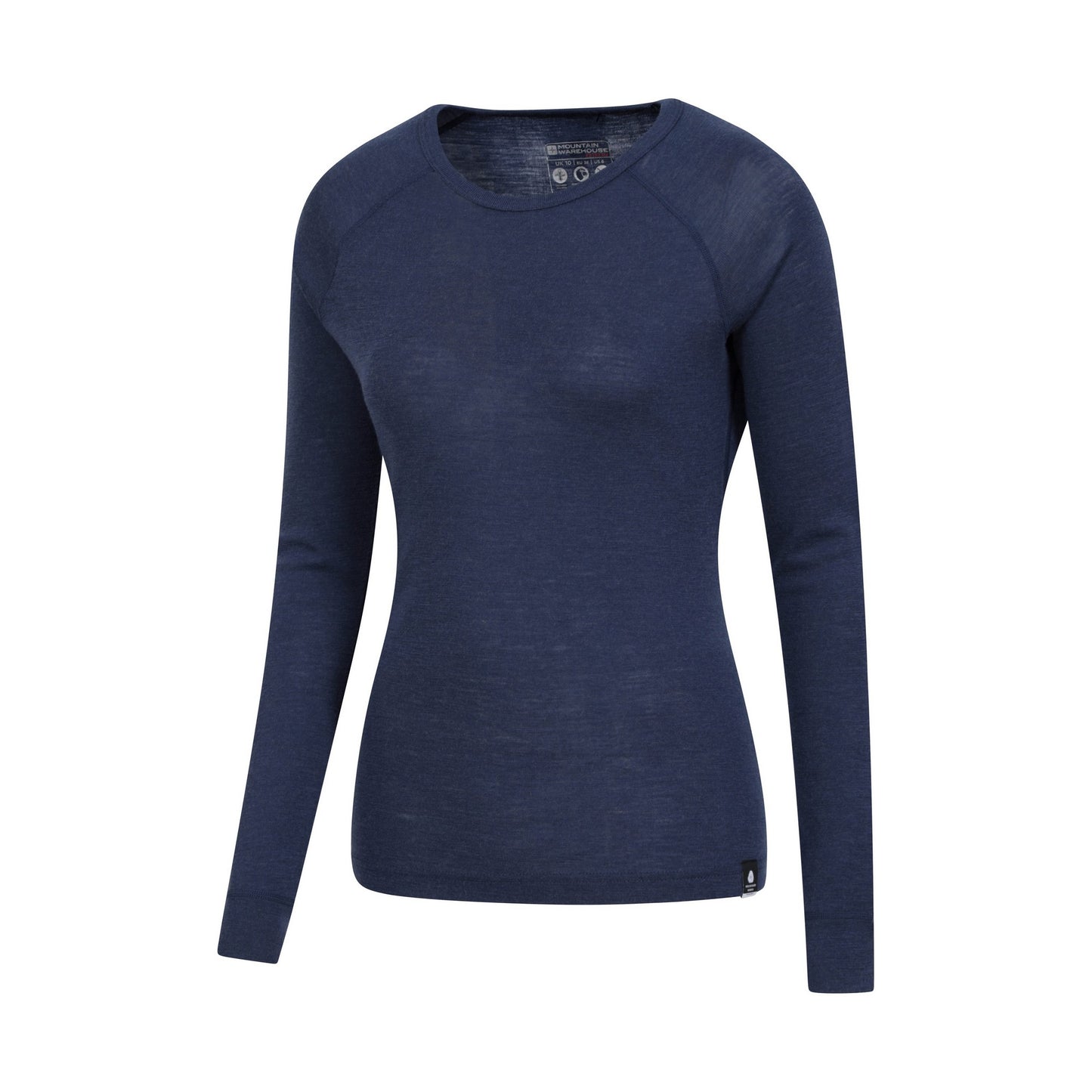 Navy - Side - Mountain Warehouse Womens-Ladies Merino II Thermal Top
