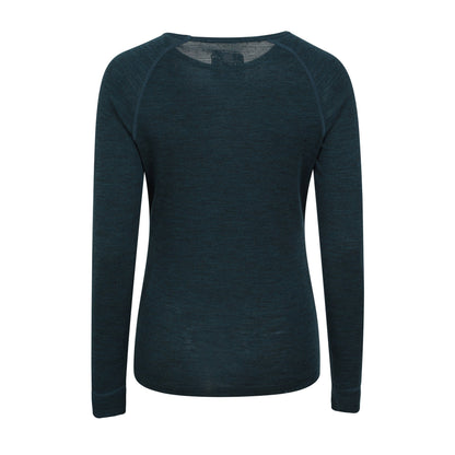 Teal - Back - Mountain Warehouse Womens-Ladies Merino II Thermal Top