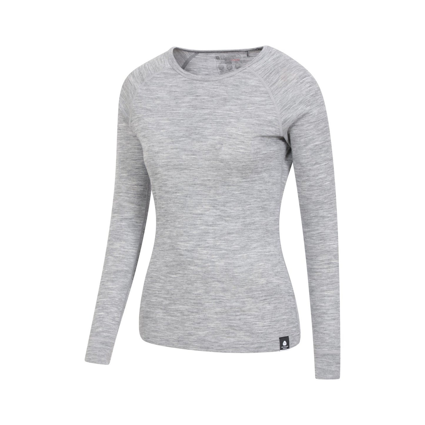 Light Grey - Side - Mountain Warehouse Womens-Ladies Merino II Thermal Top