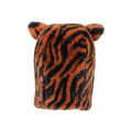 Orange-Black - Back - Mountain Warehouse Childrens-Kids Bear Faux Fur Trapper Hat