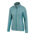 Dark Teal - Side - Mountain Warehouse Womens-Ladies Idris Panelled Fleece Jacket