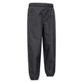 Black - Back - Mountain Warehouse Childrens-Kids Ripstop Fleece Lined Waterproof Trousers