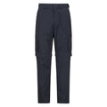 Dark Blue - Front - Mountain Warehouse Mens Trek Convertible Trousers