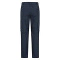 Dark Blue - Back - Mountain Warehouse Mens Trek Convertible Trousers