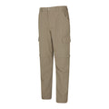 Beige - Back - Mountain Warehouse Mens Trek Convertible Trousers