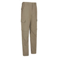 Beige - Side - Mountain Warehouse Mens Trek Convertible Trousers