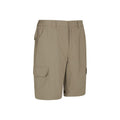 Beige - Close up - Mountain Warehouse Mens Trek Convertible Trousers