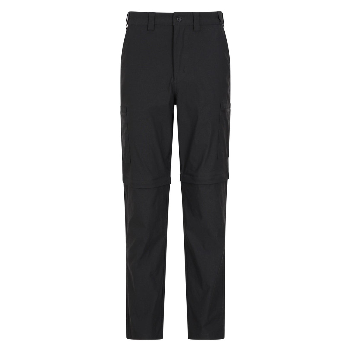 Black - Front - Mountain Warehouse Mens Trek Convertible Trousers