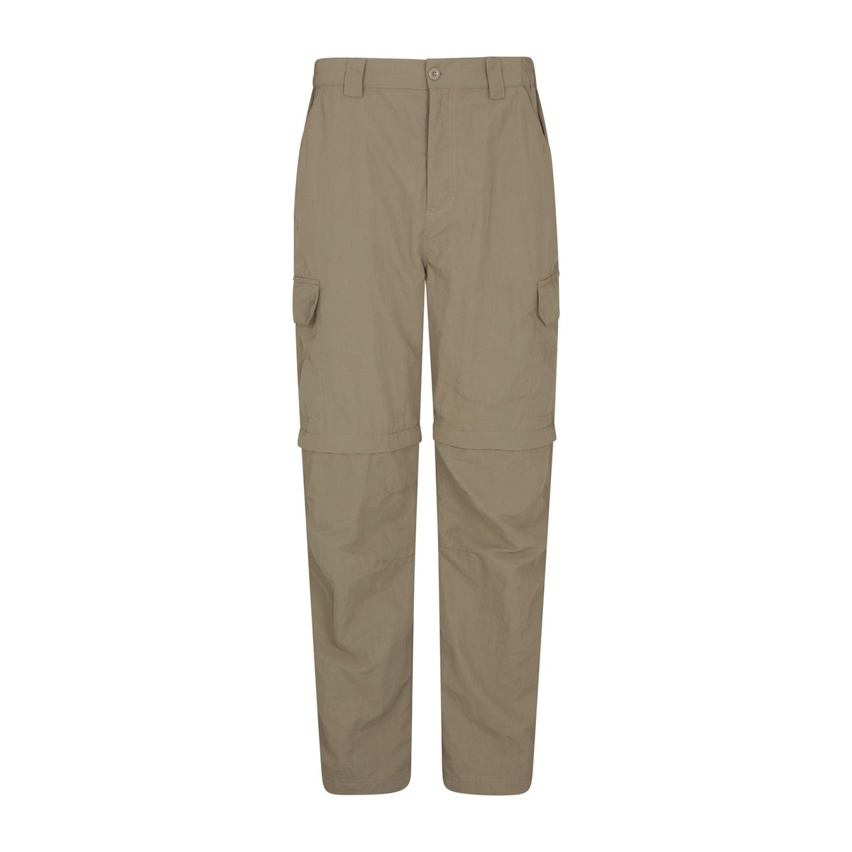 Beige - Front - Mountain Warehouse Mens Trek Convertible Trousers
