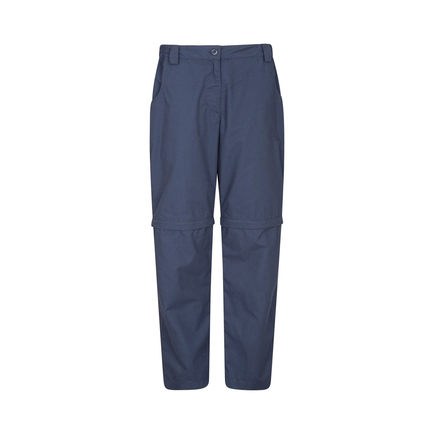 Navy - Front - Mountain Warehouse Womens-Ladies Quest Zip-Off Hiking Trousers