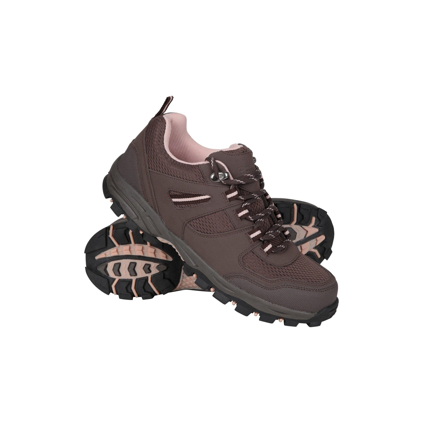 Dark Brown - Close up - Mountain Warehouse Womens-Ladies Mcleod Wide Walking Shoes