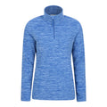 Blue - Front - Mountain Warehouse Womens-Ladies Snowdon Melange Fleece Top