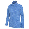 Blue - Side - Mountain Warehouse Womens-Ladies Snowdon Melange Fleece Top